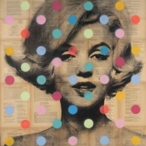Marilyn Monroe Icon Polka Dot Art Piece